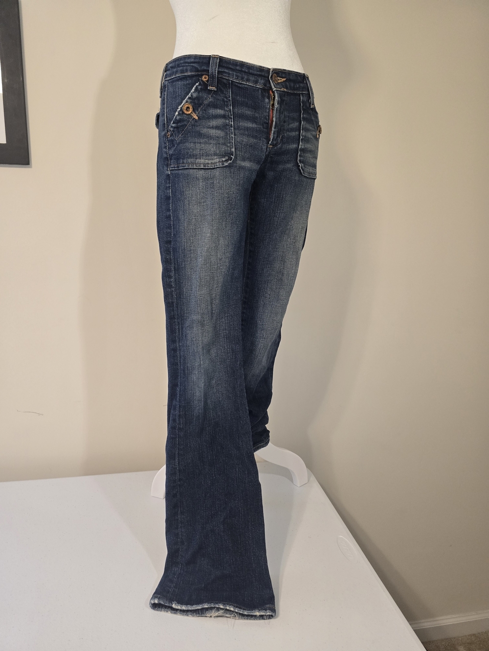 Big Star Jeans Women's Dark Blue Flared Jeans Size 27R